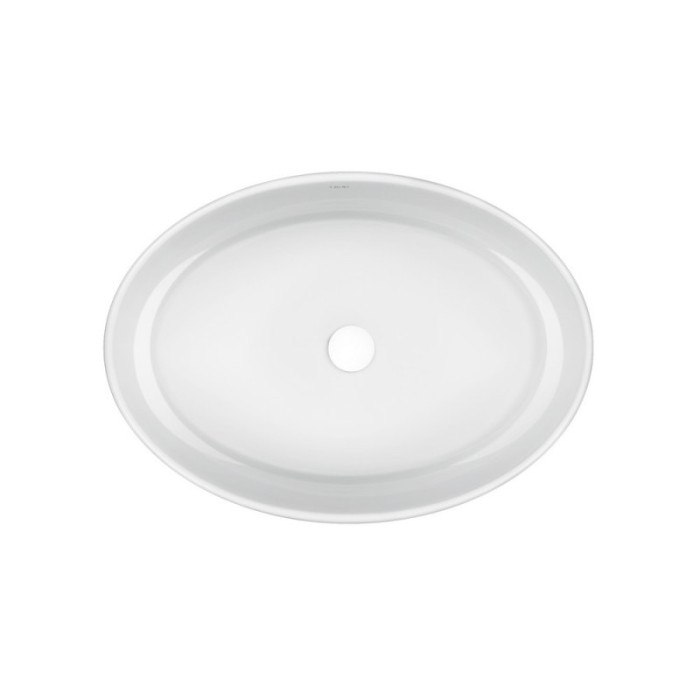 Умывальник на столешницу овальній 505x360x145 Q-TAP Kolibri без донного клапана White