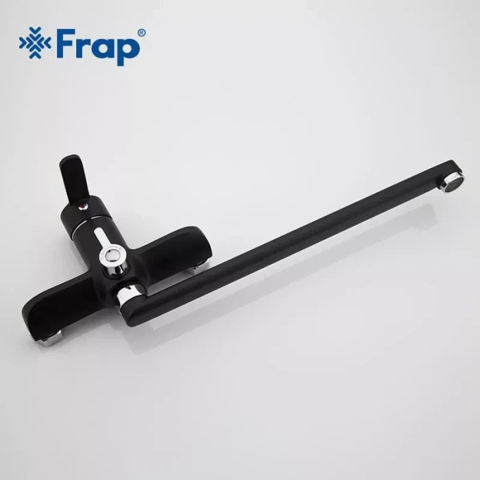 Змішувач для ванни Frap F2242, чорний/хром
