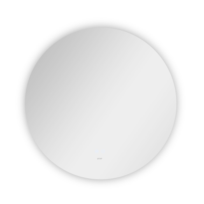 Зеркало Qtap Taurus R600 с LED-подсветкой Touch, с антизапотеванием, с диммером, регулятор температуры  цвета (3000-6500K) QT2478R607