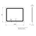 Зеркало Qtap Mideya 1000х700 с LED-подсветкой Touch, с антизапотеванием, диммером QT2078NCF10070W