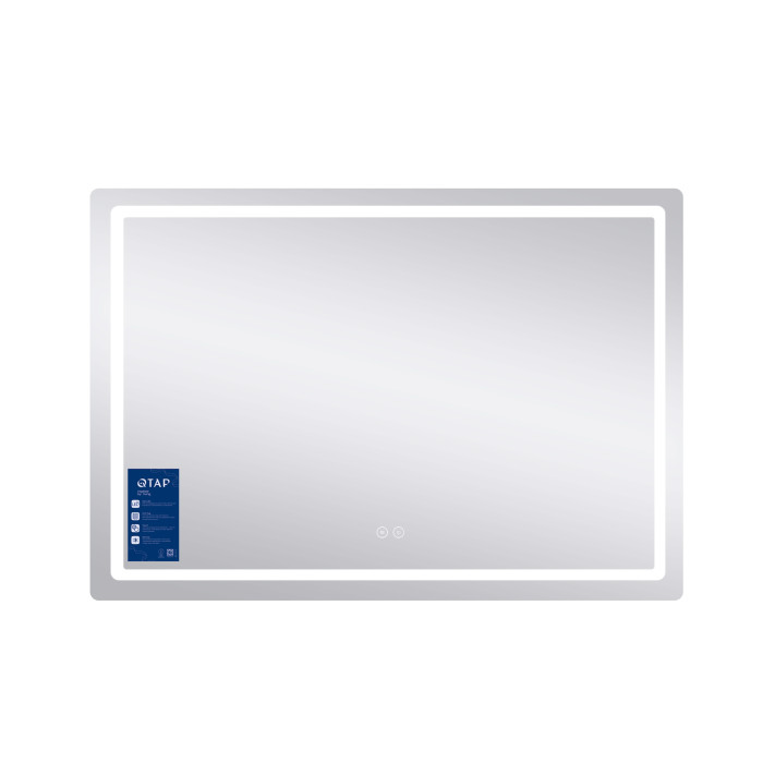 Дзеркало Qtap Mideya 1000х700 з LED-підсвічуванням Touch, з антизапітнінням, диммером QT2078NCF10070W