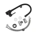 Змішувач для кухні Frap F40994-6 з гнучким виливом, чорний