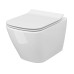Унітаз підвісний Cersanit B220 CITY Clean On прямокутний з сидінням slim дюропластове soft-close легкосъем.