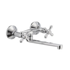 Змішувач для кухні настінний дворучковий хромований HAIBA DOMINOX 361 HB0094