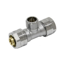 Тройник обжимной с наружной резьбой 16х1/2"х16 ТМ RAFTEC 59246