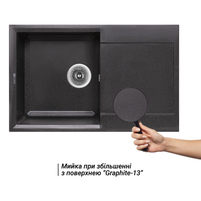 Кухонная мойка Lidz 790x495/230 GRF-13 (LidzGRF13790495230)