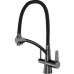СМЕСИТЕЛЬ GAPPO G4398-19 ДЛЯ КУХНИ С ПОДКЛЮЧЕНИЕМ ФИЛЬТРА ПИТЬЕВОЙ ВОДЫ GAPPO G4398-19 ЧЁРНЫЙ,ОРУЖЕЙНАЯ СТАЛЬ