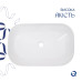 Комплект Qtap Robin: Раковина накладная прямоугольная 600x390x150 мм White + Донный клапан PU02