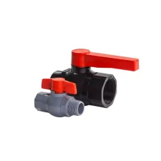 Кран шаровый полиэтиленовый 3/4" наружный-внутренний Украина