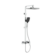Душевая система для кабины Qtap Capricorn на три потребителя (с изливом) 53103KNC Chrome