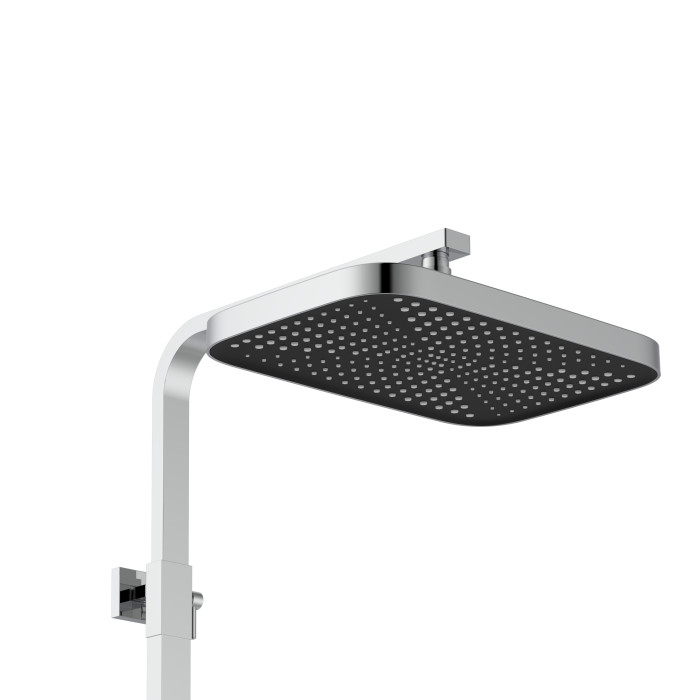 Душевая система для кабины Qtap Capricorn на три потребителя (с изливом) 53103KNC Chrome