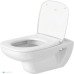 Унітаз підвісний DURAVIT D-CODE Rimless 45700900A1 в комплекті з сидінням дюропласт Soft-close