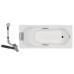 Ванна акрилова Kolo Comfort 150x75 пряма + сифон Geberit