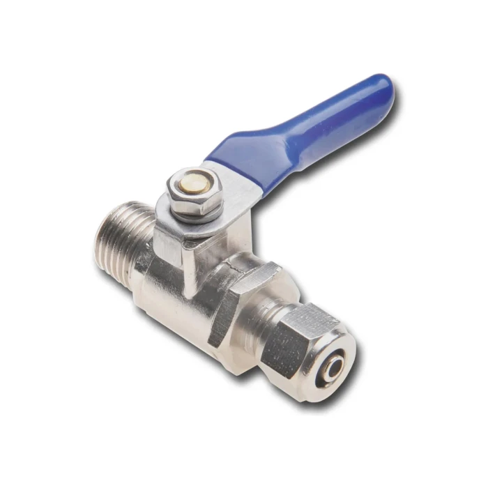 Кран шаровый для врезки в водопровод 1/4" под 1/4" РН  AQUAFILTER