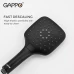 Душова система GAPPO G2417-6, вилив - перемикач на лійку, чорний