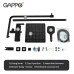 Душова система GAPPO G2417-6, вилив - перемикач на лійку, чорний