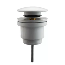 Донний клапан Frap F62-6, автомат, 1 1/4", білий