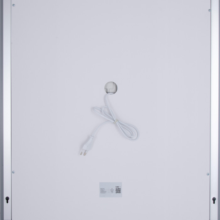 Дзеркало настінне прямокутне 800х600 LIDZ Kubis LED touch з антизапотіванням, димером, регулятором яскравості
