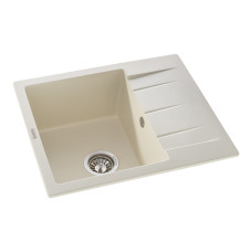 Мойка для кухни из искуственого камня Granado MADRID Ivory 580x500x200 прямоугольная + сифон