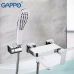 Змішувач для ванни GAPPO G3248, білий/хром