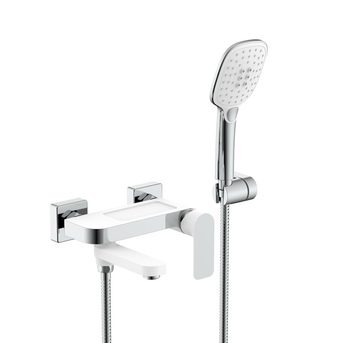 Змішувач для ванни GAPPO G3248, білий/хром