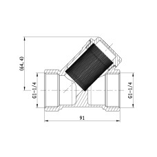 Фильтр SD Forte 1" 1/4 для воды SF124W32