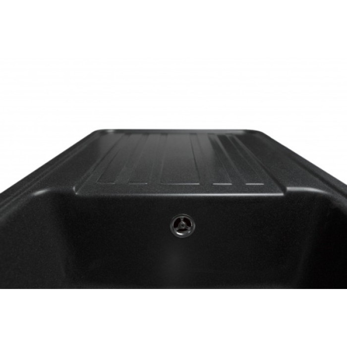 Мойка MIRAGGIO VERSAL 462x758x201 прямоугольная black + сифон