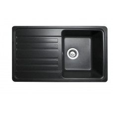 Мойка MiraGGIO VERSAL 462x758x201 прямоугольная black + сифон