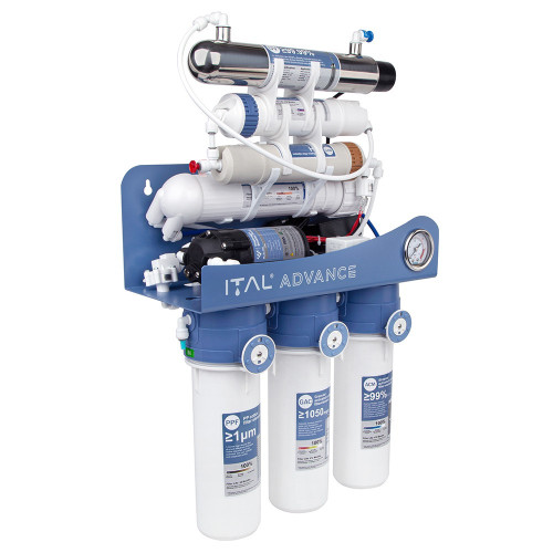 Осмос ITAL Advance 7-75MP UV (7 ступенів,помпа,мембрана DUPONT 75 галон, UV лампа) (ADV-RO7-75MP UV)