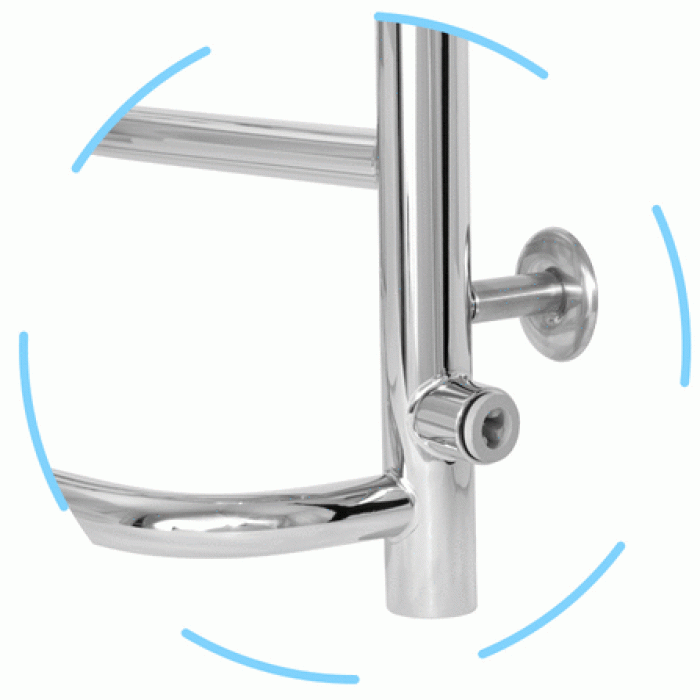 Водяна рушникосушарка Laris Євромікс П6 450 х 600 б/п 1/2" мц 500 (71207364)