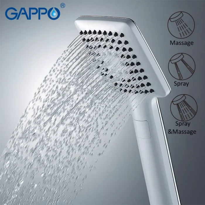 Ручний душ GAPPO G27, 3-режим, білий