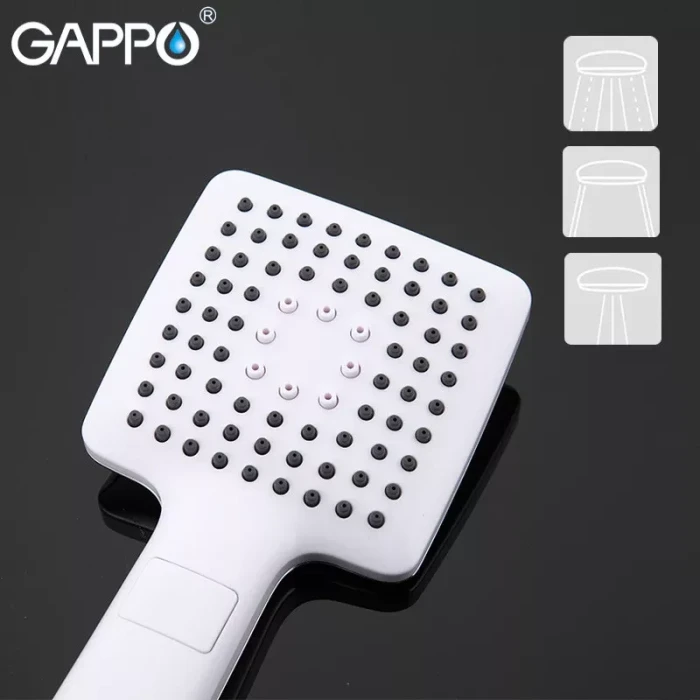 Ручний душ GAPPO G27, 3-режим, білий