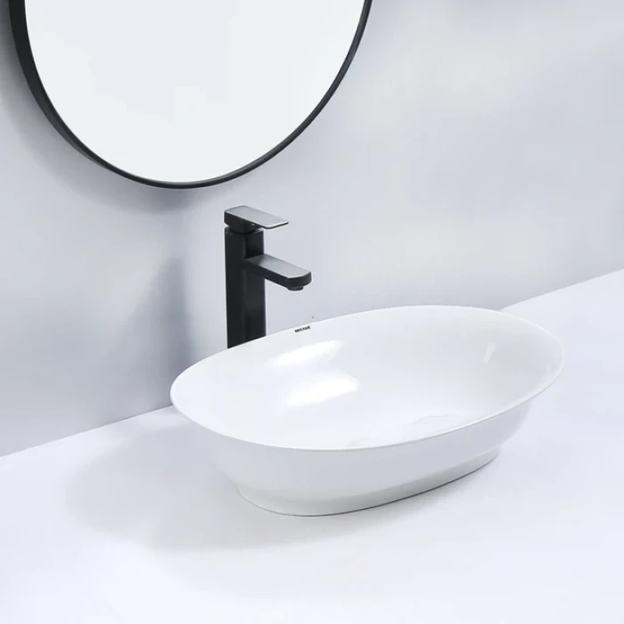 Умывальник накладной овальный 550х390х140 MIXXUS PREMIUM ELLIPSE-0103 керамический