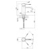 Смеситель для раковины Qtap Scorpio QTSCOR1050105B Black Matt