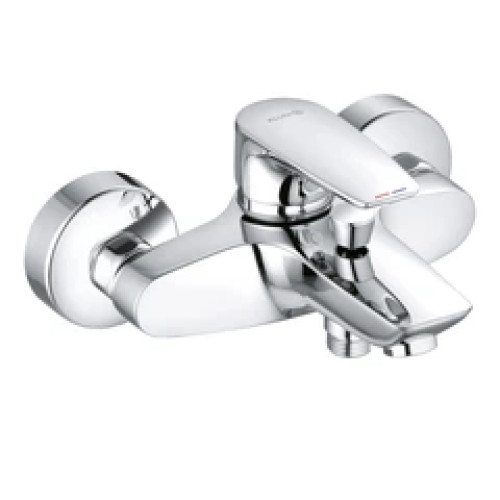 Смеситель для ванны  с коротким гусаком KLUDI Pure&Solid 100, хром (346810575)