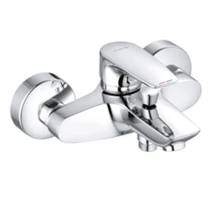 Змішувач для ванни  з коротким гусаком KLUDI Pure&Solid 100, хром (346810575)