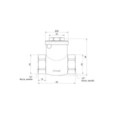 Обратный клапан SD Plus 1/2" SD242W15