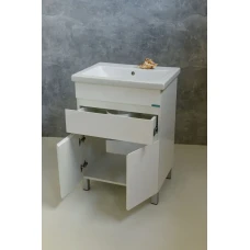 Тумба для умывальника 70-Como ОПТИМА Barco Blanco (1 ящик,2 дверцы )