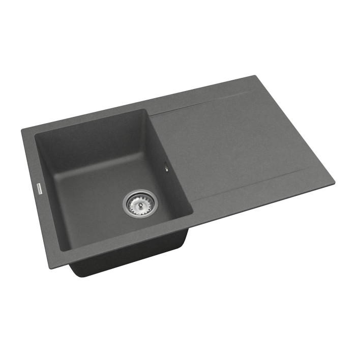 Мийка для кухні Vankor Orman OMP 02.78 Gray прямокутна з сифоном