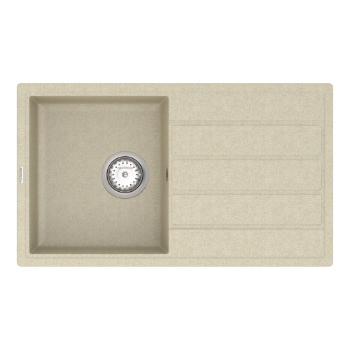 Мийка для кухні Vankor Easy EMP 02.76 Beige прямокутна з сифоном