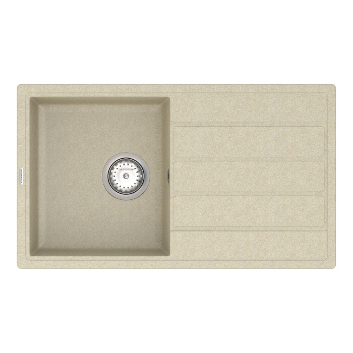 Мийка для кухні Vankor Easy EMP 02.76 Beige прямокутна з сифоном