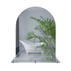 Дзеркало настінне прямокутне700х900х110 LIDZ Tani с дугоподоб. верхом з полицею