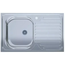 Мийка нерж.UA 5080-L товщ-0.4mm, р-р-500*800*140mm Polish (накладна) {20}
