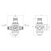 Фильтр самопромывной SD Forte 1/2" с редуктором SF128W15