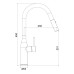 G4398-41 кухня одноваж. висувний  вилив лат. Ø35 (Gungrey) {8/1}