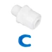 Прямий фітинг ITAL 1/4"Q x 1/8"РЗ (кратно 10 шт) (ST020-A)