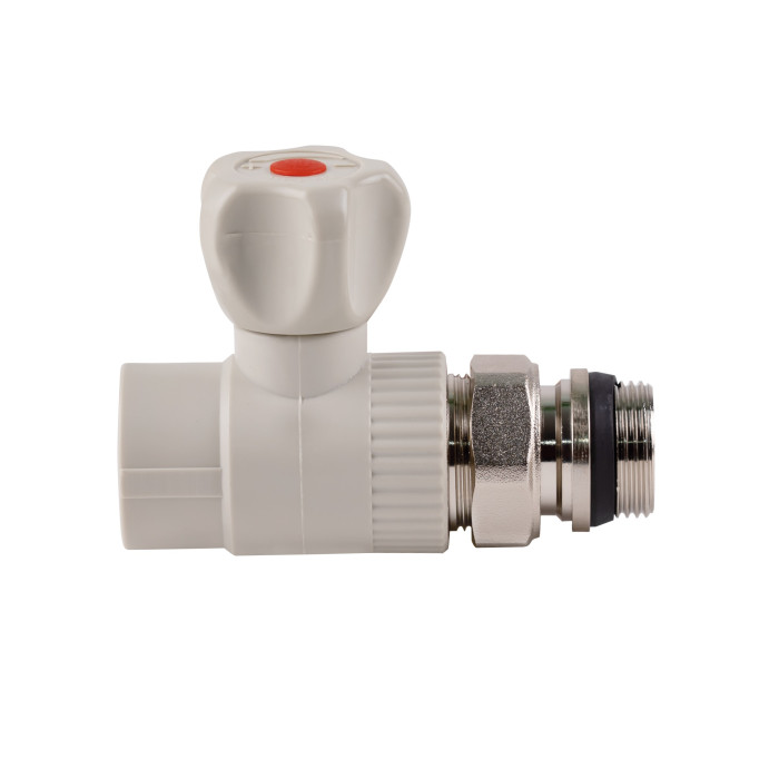 Кран шаровой Радиаторный  из полипропилена Thermo Alliance 25х3/4" прямой