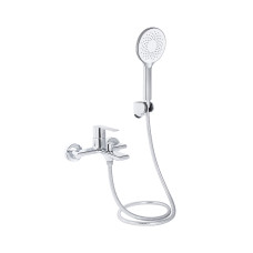 Смеситель для ванны Qtap Taurus (c душевым гарнитуром) QTTAU259CRM45661 Chrome