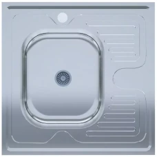 Мийка нерж.UA 6060-L товщ-0.4mm, р-р-600*600*140mm Polish (накладна) {20}