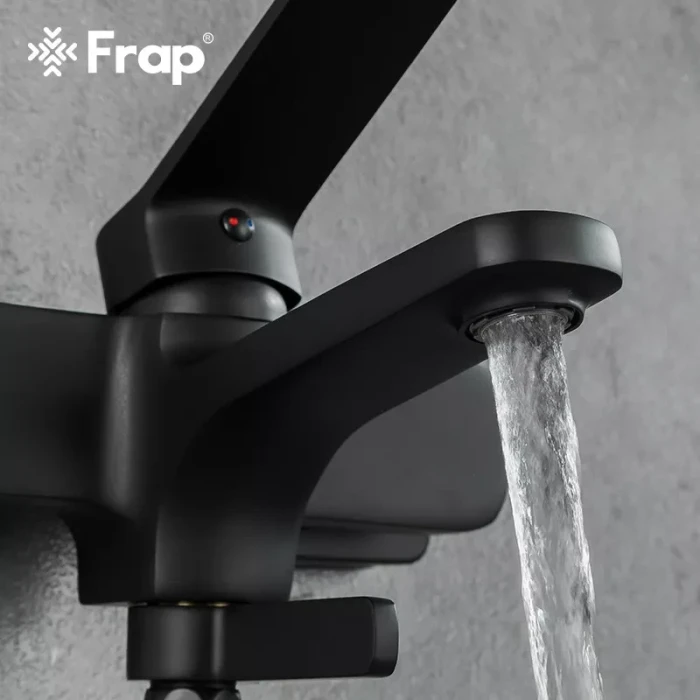 Змішувач для ванни Frap F3262, чорний